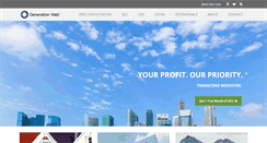 Desktop Screenshot of genwebmarketing.com